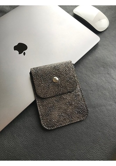 Magic Mouse Kılıfı Apple Uyumlu Hakiki Deri Çıtçıtlı Kapama Tablet Kılıfı