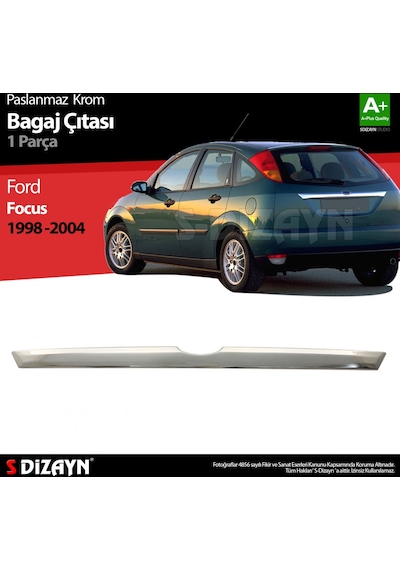 S-Dizayn Ford Focus 1 Hb Krom Bagaj Çıtası 1998-2005