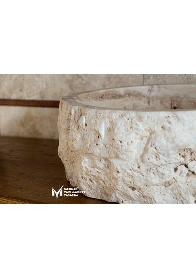 Eskitme Traverten Dışı Patlatma Lavabo