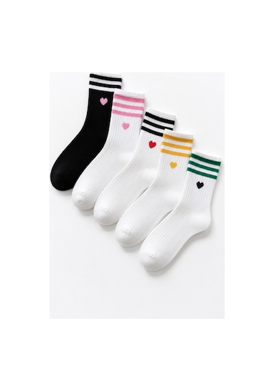 Waynap 10 Lu Paket Desenli Unisex Uzun Soket Çorap Model 1