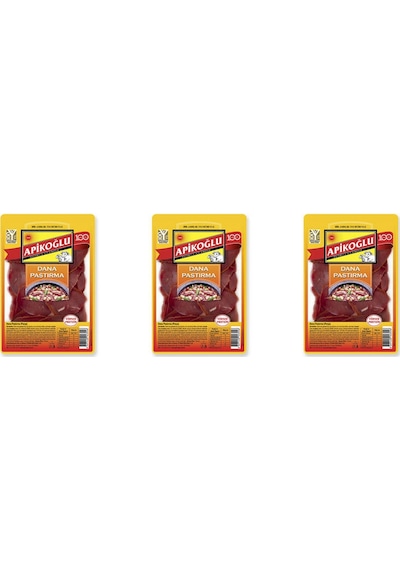 Dana Parça Pastırma 80 Gr. Üçlü Paket Toplam 240 Gr.