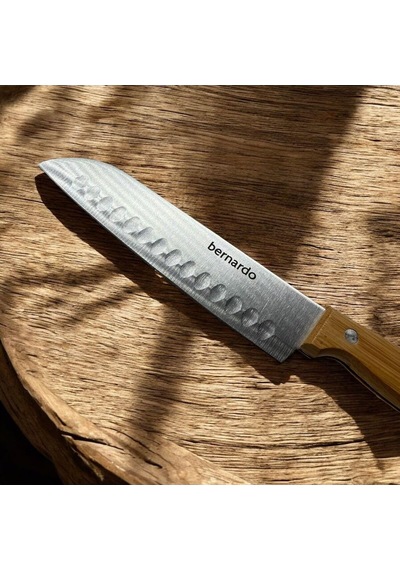 Peramari Bernardo Naturel Bamboo Line Santoku Bıçak 18 Cm Çok Renkli