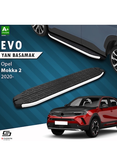 S-dizayn Opel Mokka 2 Evo Aluminyum Yan Basamak 173 Cm 2020 Üzeri