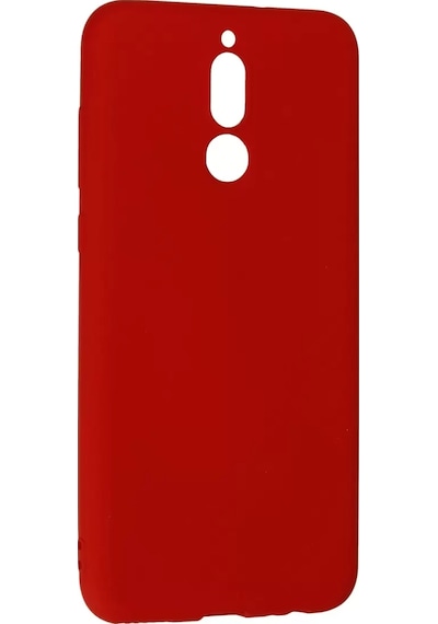 Newface Huawei Mate 10 Lite Kılıf Nano İçi Kadife Silikon - Kırmızı
