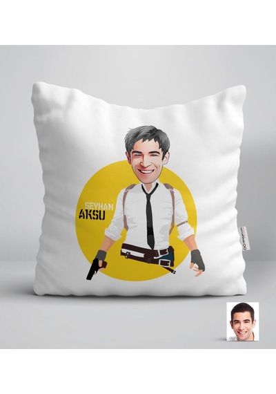 Kişiye Özel Erkek Pubg Karikatürlü Yastık-8