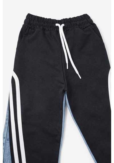 Uğur Bebe Bayramlık Kız Çocuk Kot Ve Pamuk Karışımlı Sweatshirt Kot Pamuk Detaylı Geniş Paça Pantolon Takım Siyah Mavi Siyah Mavi Uğur Bebe Bayramlık Kız Çocuk Kot Ve Pamuk Karışımlı Sweatshirt Kot Pamuk Detaylı Geniş Paça Pantolon Takım Siyah Mavi Siyah Mavi