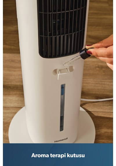 Homend Fanomen 9011H Uzaktan Kumandalı Soğuk Su & Buz Hazneli Kule Tipi Vantilatör 60W