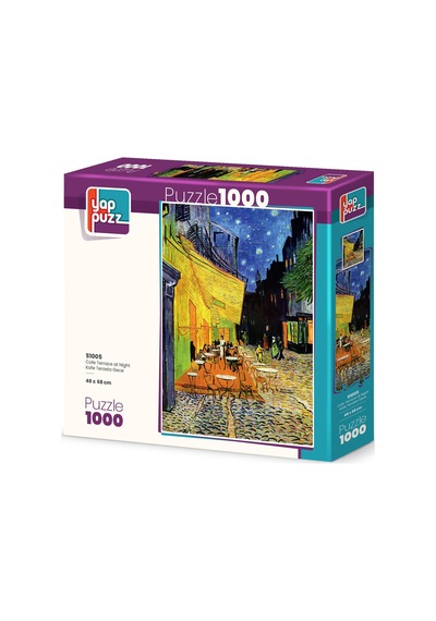 Yappuzz Kafe Terasta Gece 1000 Parça Puzzle