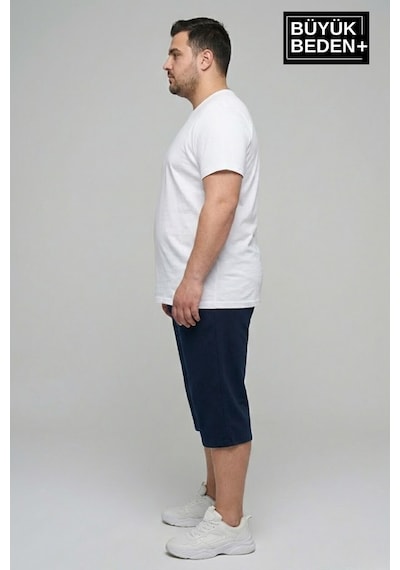 Süperlife Erkek Büyük Beden Şort 3xl-6xl Rahat Kesim Diz Altı Günlük Şort-spr26bsr591 Lacivert Süperlife Erkek Büyük Beden Şort 3xl-6xl Rahat Kesim Diz Altı Günlük Şort-spr26bsr591 Lacivert