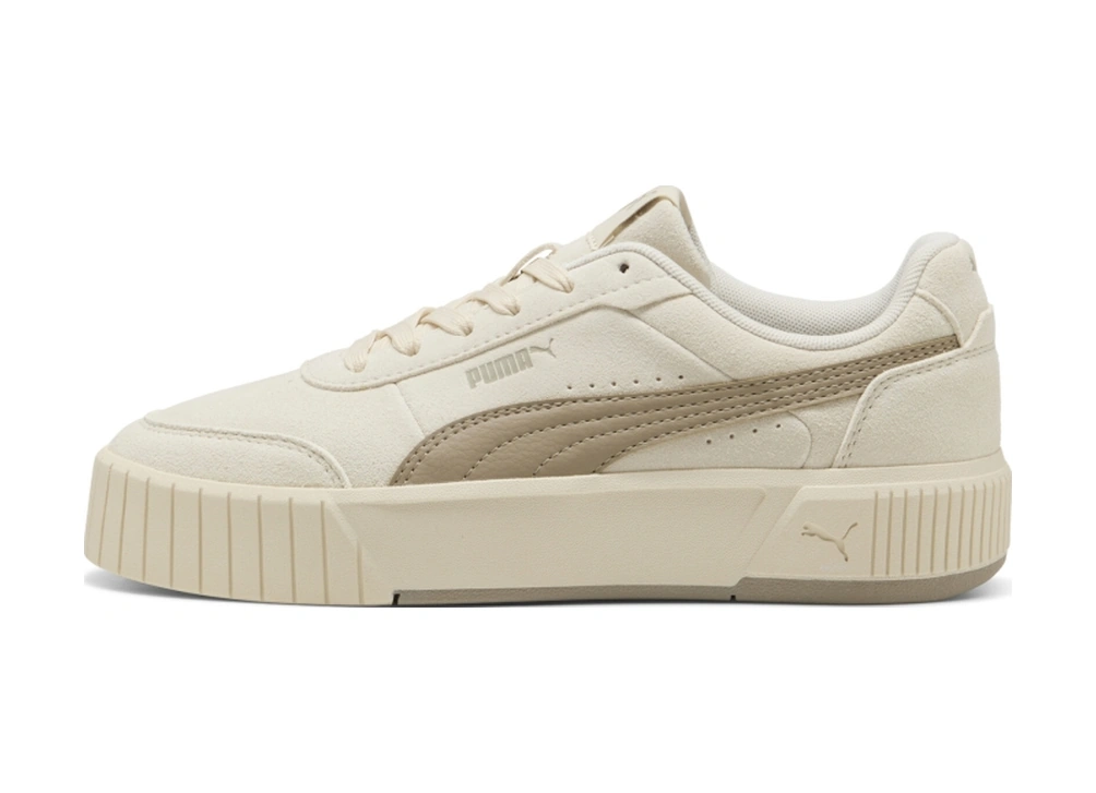 Puma Carina Mia Suede Kadın Günlük Ayakkabı 40263801 Ekru