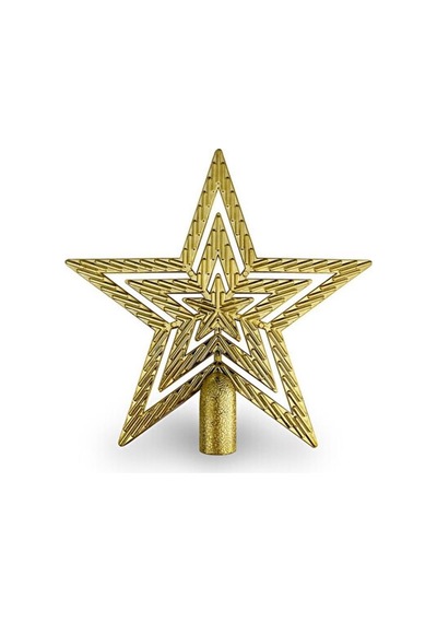 Yılbaşı Ağacı Tepelik Büyük Boy Gold Renk Yıldız Diğer