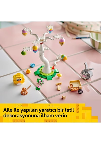 LEGO® LEL Seasons and Occasions Paskalya Tavşanı ve Civcivin Yumurta Avı 40808 - 8 Yaş ve Üzeri Çocuklar için Yapım Seti (140Parça)