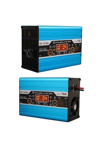 Powermaster Dc-1210a 12 Volt Max 10 Amper Digital Ekranlı Akıllı Akü Şarj Cihazı Aleti Oto Araç Karan Uyumlu
