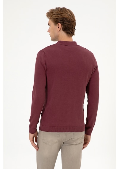 U.s. Polo Assn. Erkek Plum Hırka Triko 50313690-vr177 New Plum