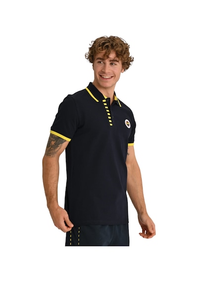 Fenerium Fenerbahçe Lisanslı Erkek Tribün Çubuklu Detaylı Polo T-shirt Uv Kutu Hediyeli Lacivert - Beyaz Fenerium Fenerbahçe Lisanslı Erkek Tribün Çubuklu Detaylı Polo T-shirt Uv Kutu Hediyeli Lacivert - Beyaz
