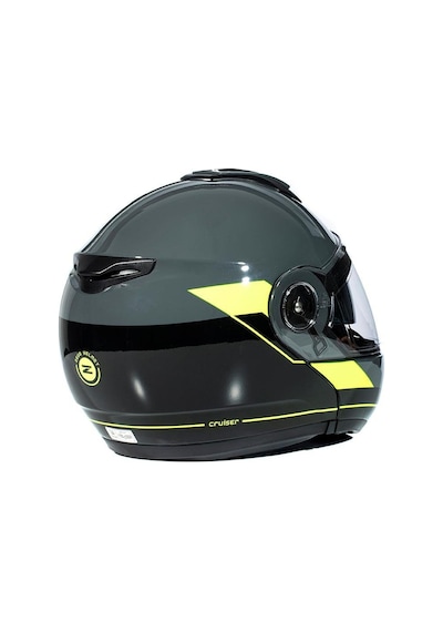 Zeus Zs-3050 Be7 Grey Fluo Yellow Çene Açılır Motosiklet Kaskı