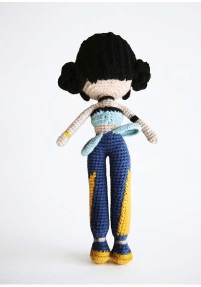 Amigurumi K-pop Demon Hunters Zoey Bebek Organik Oyuncak