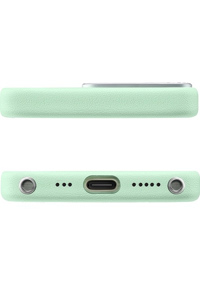 Apple Uyumlu iPhone 14 Pro Max Kılıf Suni Deri Tasarımlı Pynana Starry Serisi Kapak Yeşil