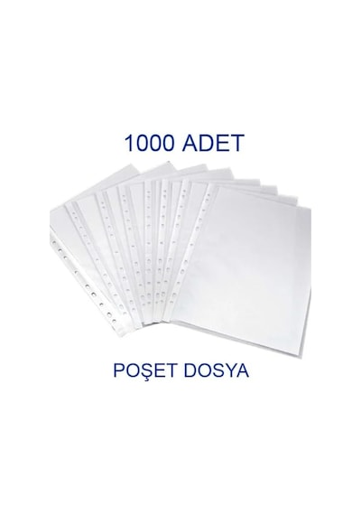 Nistabolje 1.000 Adet A4 Şeffaf Dosya Föy Poşet Dosya Diğer