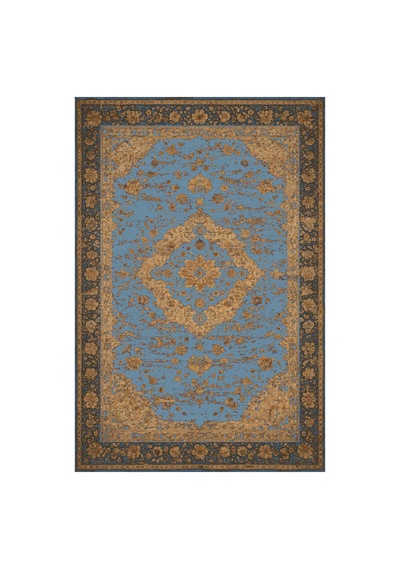 Kartela Halı Novi Halı Jüt Taban Dokuma Halı Mavi - 100 X 150 Cm