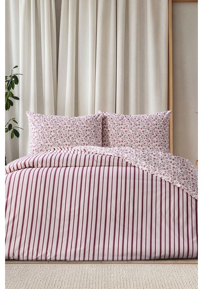Doqu Home Harmony Festıval Nevresim Takımı Çift Kişilik Mirela Pembe
