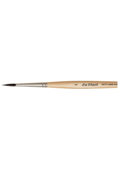 Da Vinci : Petit Gris Mix Yuvarlak Sulu Boya Fırçası : Seri 5590 : No:4