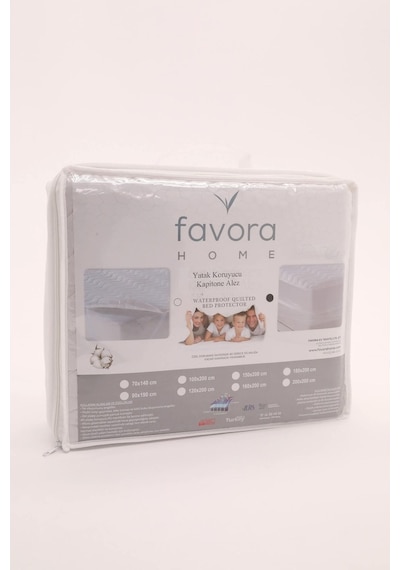 Favora Tek Kişilik Kapitone Fitted Alez 100X200 - Beyaz