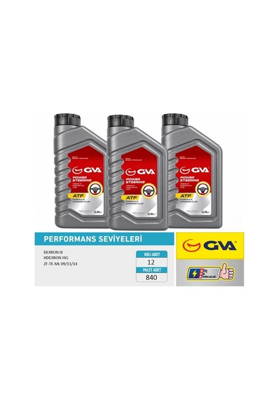 Gva Hidrolik Direksiyon Yağı Atf 900 ML Platınum Kırmızı Gva 9921710 Aft 93165290