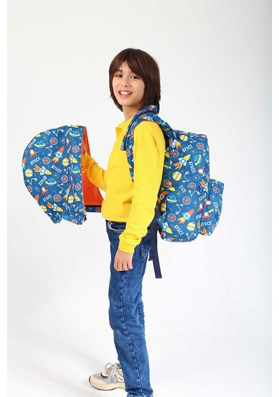 Kaukko Kids Sırt Çantası Evolution Space Su Geçirmez Okul Sırt Çantası