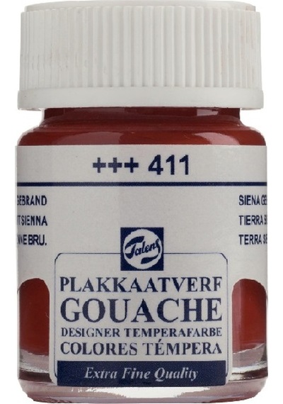 Talens Guaj Boya 16 ML 411 A.Kahve Çok Renkli
