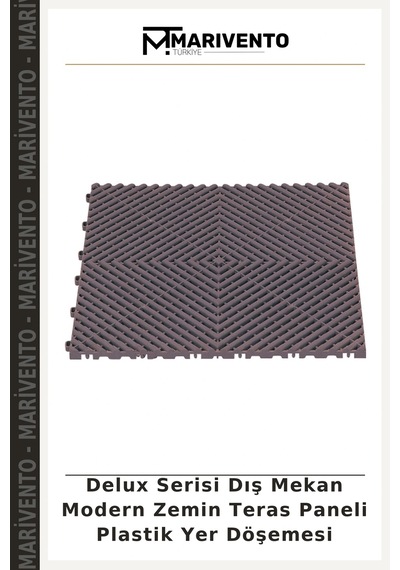 Delux Serisi Dış Mekan Modern Zemin Teras Paneli Plastik Yer Döşemesi