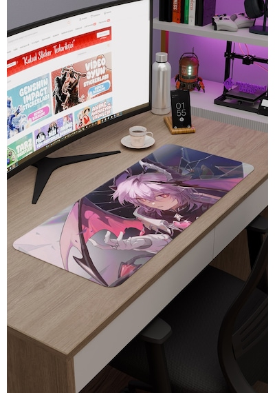 Durin Genshin Impact Anime Oyuncu V3 - 70x30 Xl Gaming Mouse Pad Fare Altlığı