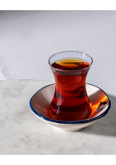 Madame Coco Vie Rouge Bourges 8'li Çay Seti - Mavi/beyaz - 108 Ml 8684427290545 Çok Renkli