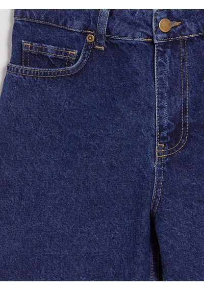 Lcwaıkıkı Petite Lacivert Regular Fit Kadın Jean Şort
