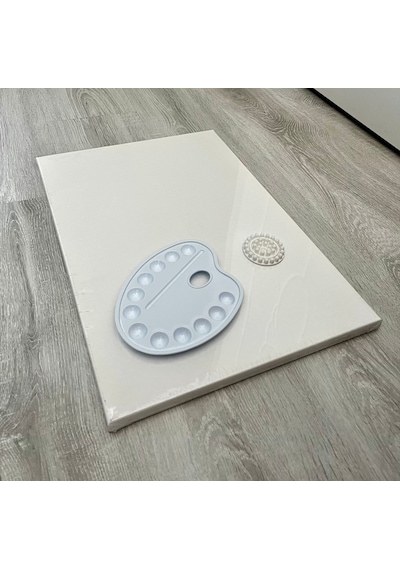 10 Adet 35x50 Cm Tuval, Palet Ve Fırça Temizleyici Set 10 Adet 35x50 Cm Tuval, Palet Ve Fırça Temizleyici Set