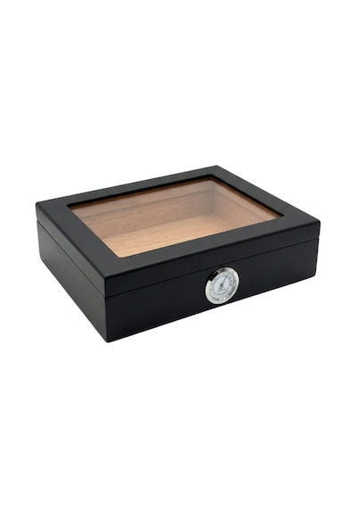 Premiumquality Recife Siyah Sedir Humidor Puro Kutusu - Trm5003
