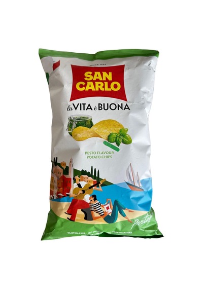 San Carlo Pesto Tadında Glutensiz Patates Cipsi 150 G - 3 Adet Tarı