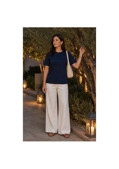 Modi Green Premium Oysho Regular Oversize Unisex Sıfır Yaka Kısa Kollu Tişört - Lacivert Modi Green Premium Oysho Regular Oversize Unisex Sıfır Yaka Kısa Kollu Tişört - Lacivert