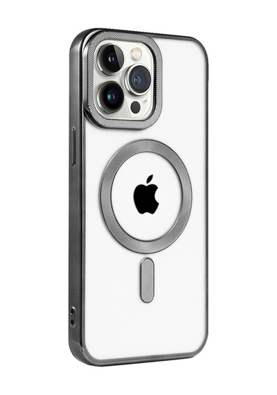 Apple İphone 15 Pro Uyumlu Magsafe Destekli Premium Silikon Kılıf - Siyah