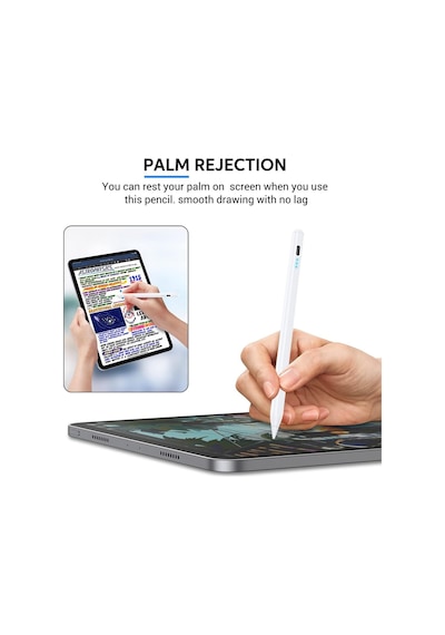 Apple Uyumlu iPad  Pro 11 İnç 2024 Avuç İçi Red Dokunmatik Kalem Elinizi Algılamayan Teknoloji