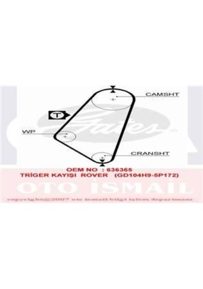 GATES 5083 TRIGER EKSANTRIK KAYISI VECTRA A 88-92 1.4 1.6 104x170