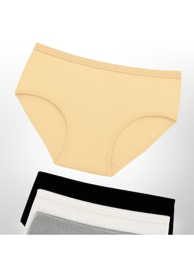 Qulothes 4 Lü Farklı Renkler Ve Farklı Model Pamuklu Kadın Külot Çok Renkli