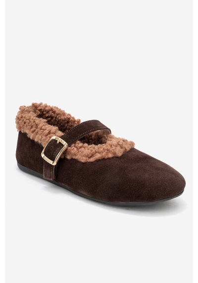 Luvishoes Luvi Shoes Guın Kahverengi Süet Hakiki Deri Peluş Detaylı Kemerli Kadın Babet Ayakkabı Kahverengi Luvishoes Luvi Shoes Guın Kahverengi Süet Hakiki Deri Peluş Detaylı Kemerli Kadın Babet Ayakkabı Kahverengi