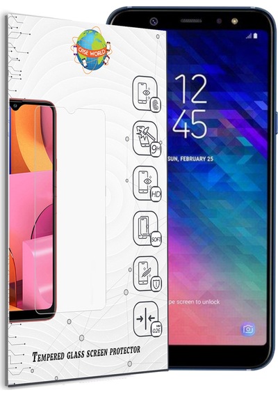 Samsung Uyumlu Galaxy A6 Plus 2018 Temperli Ekran Koruyucu Kırılmaz Cam