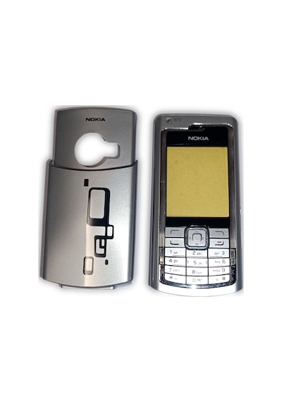 Nokia N72 Kapak Nokia N72 Uyumlu Gri Kapak Ön Kapak Arka Kapak Tu