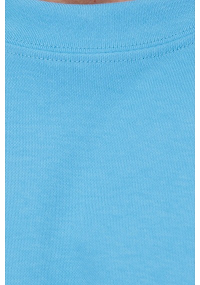 Tudors Unisex Oversize Geniş Kesim %100 Pamuk Yumuşak Dokulu Basic Bisiklet Yaka Mavi Tişört-35176 Mavi Tudors Unisex Oversize Geniş Kesim %100 Pamuk Yumuşak Dokulu Basic Bisiklet Yaka Mavi Tişört-35176 Mavi