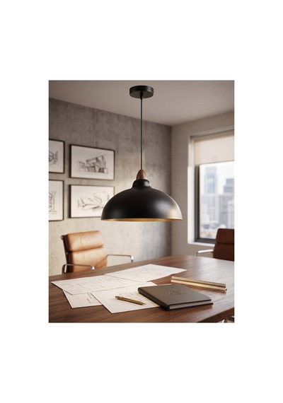 Ct-8249 Florance Dekoratif Sarkıt Armatür Siyah Sarı 32cm Diğer