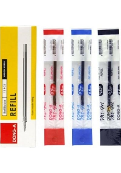 Dong-a Tükenmez Kalem Yedeği Mygel Jel 0.5 Mm Mavi 211120 Çok Renkli