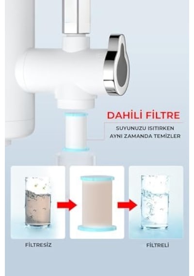 Robo Taşınabilir Dijital Sıcak Su Musluğu Tüm Bataryalara Ve Musluk Tiplerine Uyumludur