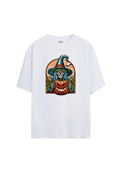 Ogc Cadı Oversize Unisex T-shirt Beyaz